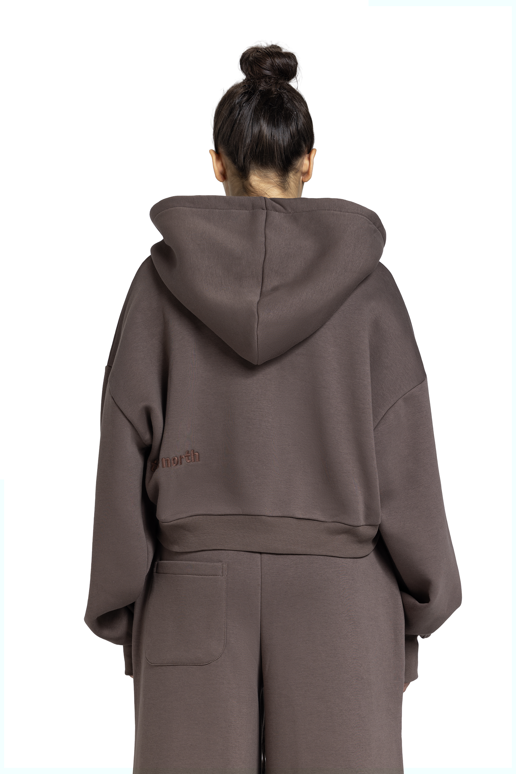 Women Cropped Zip-Up Jacket