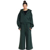 Women Oversized Zip-Up Set