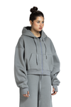Women Cropped Zip-Up Jacket