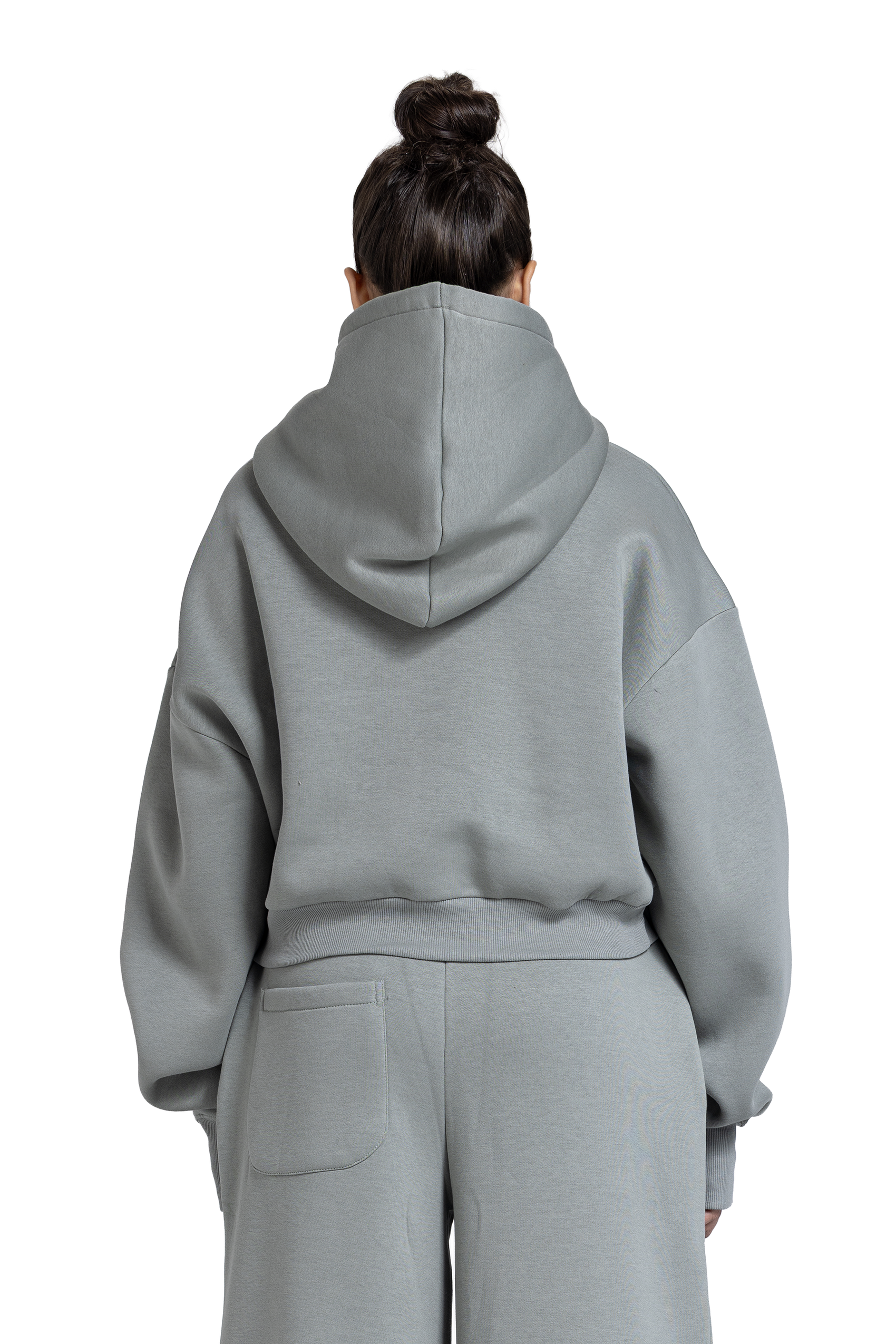 Women Cropped Zip-Up Jacket