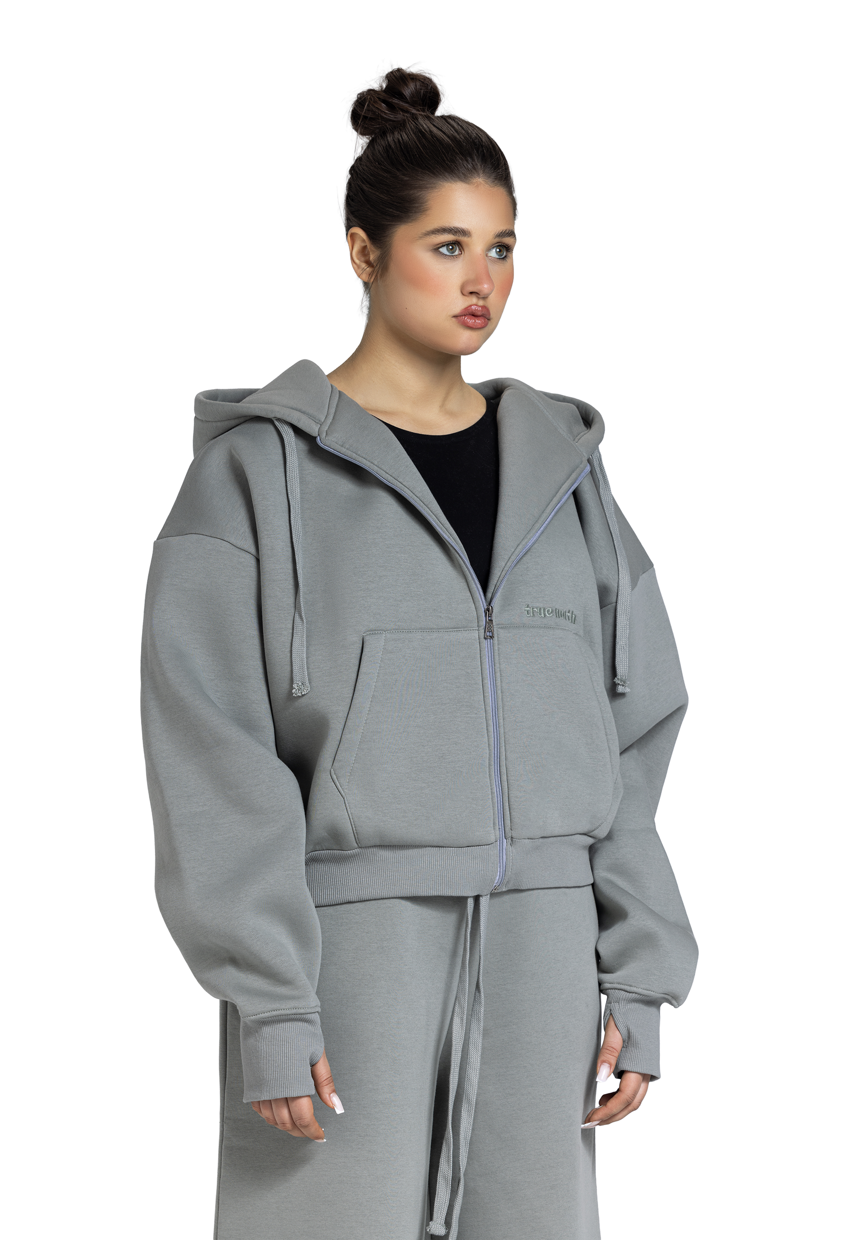 Unisex Oversized Zip-Up Jacket