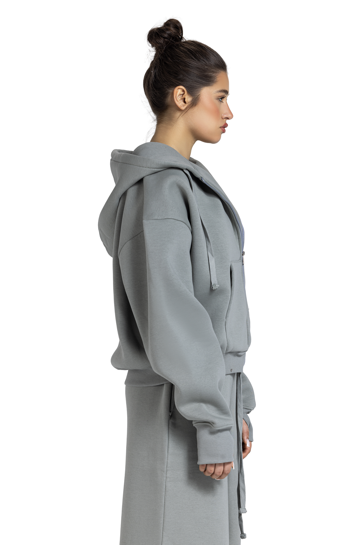 Unisex Oversized Zip-Up Jacket