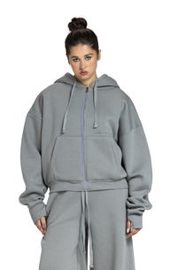 Unisex Oversized Zip-Up Jacket