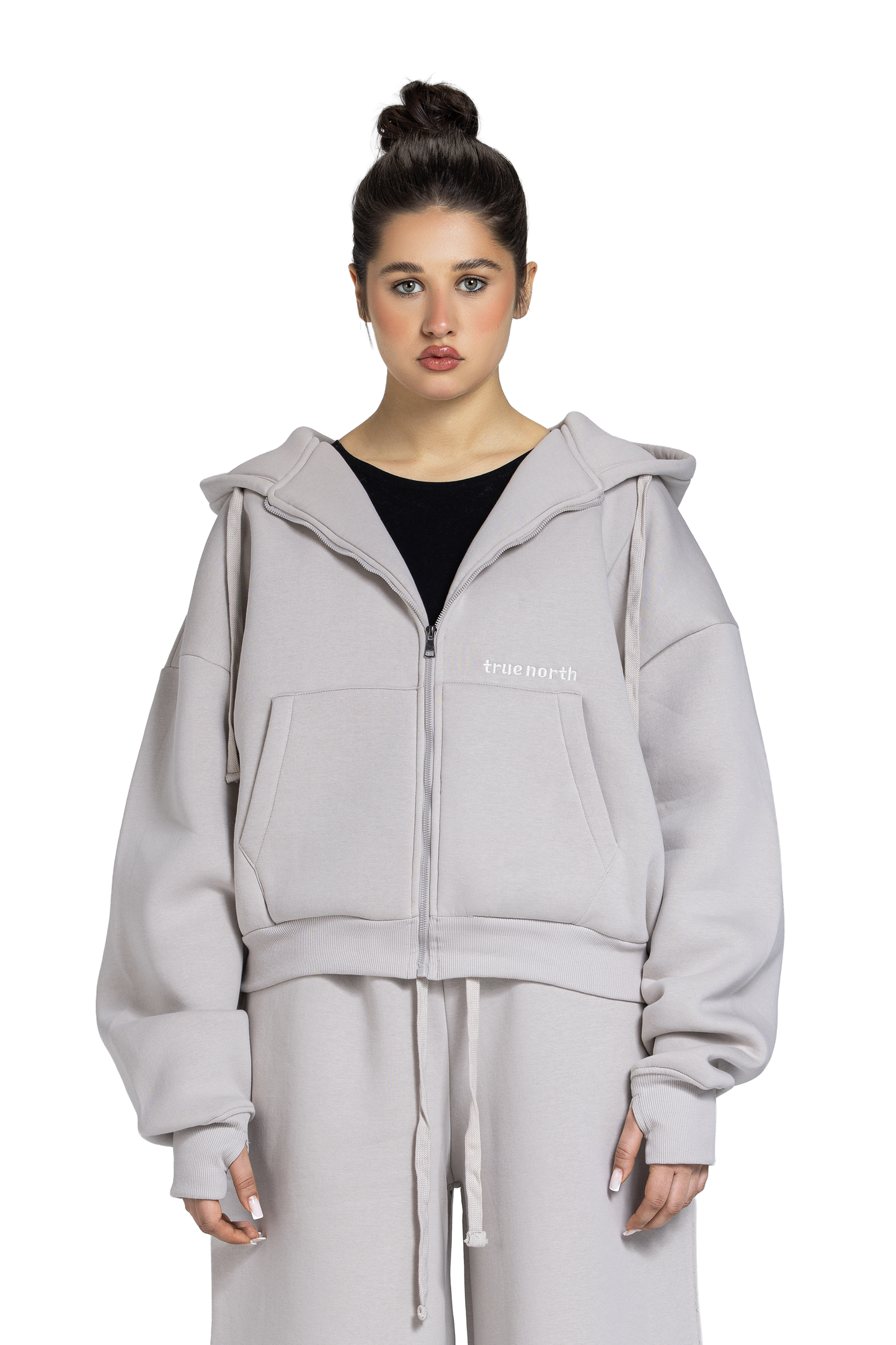 Unisex Oversized Zip-Up Jacket