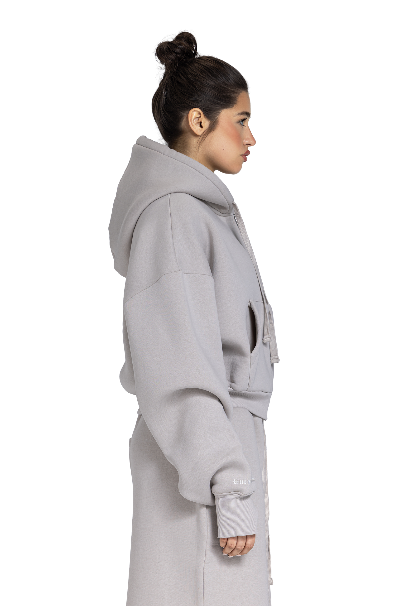 Women Cropped Zip-Up Jacket