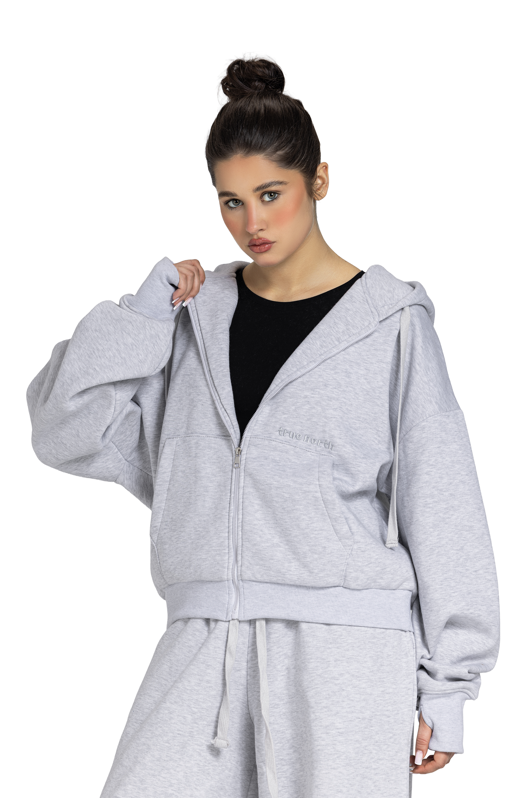 Unisex Oversized Zip-Up Jacket