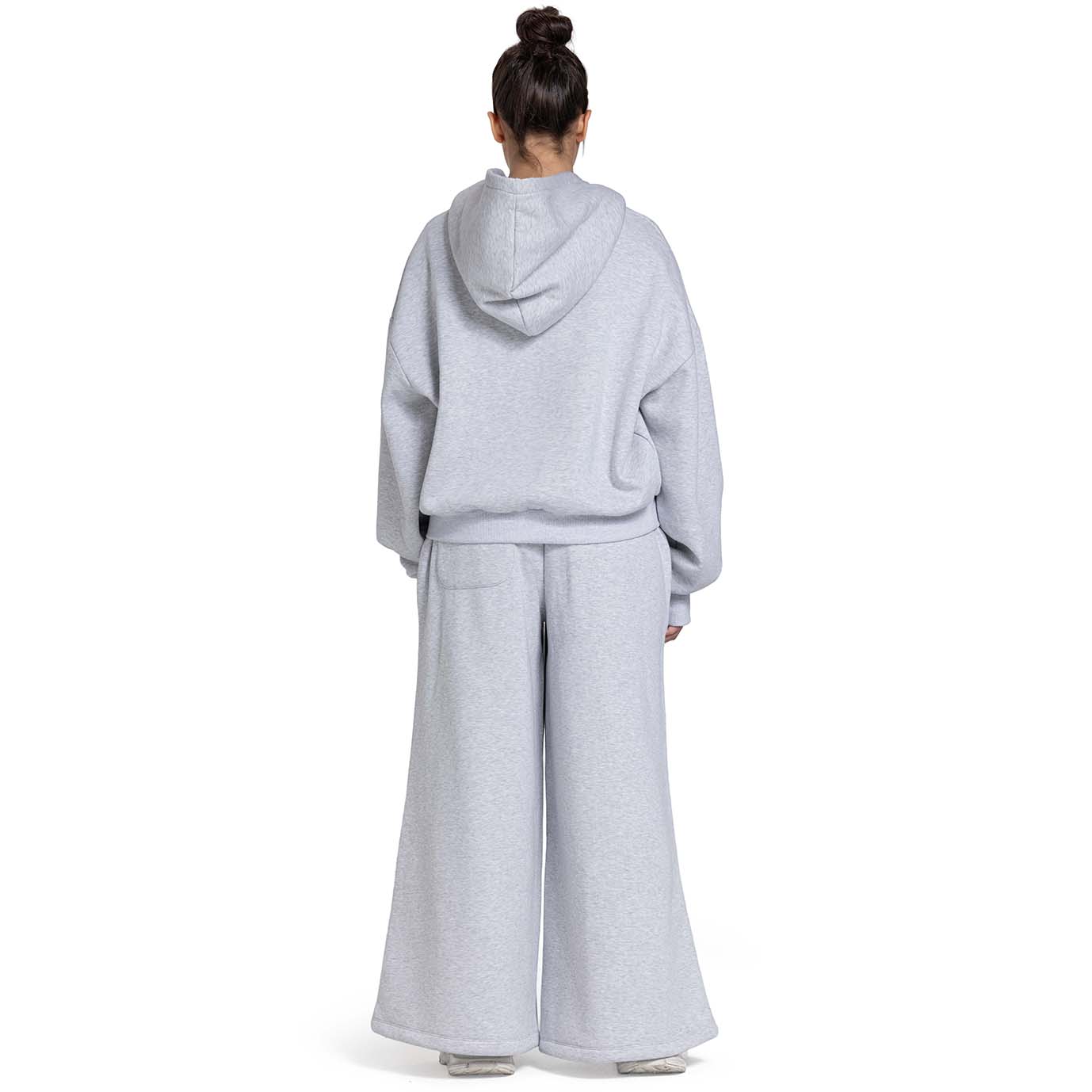 Women Oversized Zip-Up Set