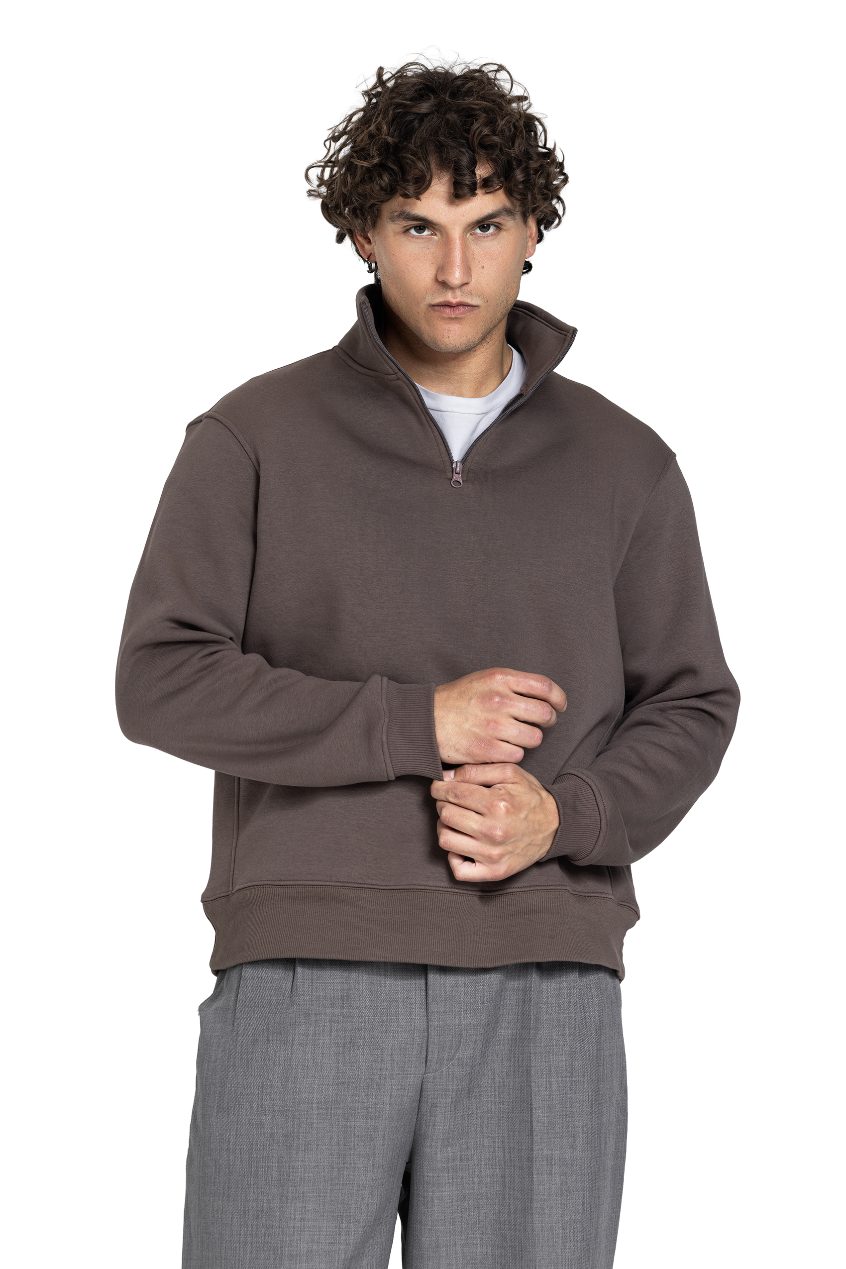 Unisex Quarter Zipper Sweatshirt