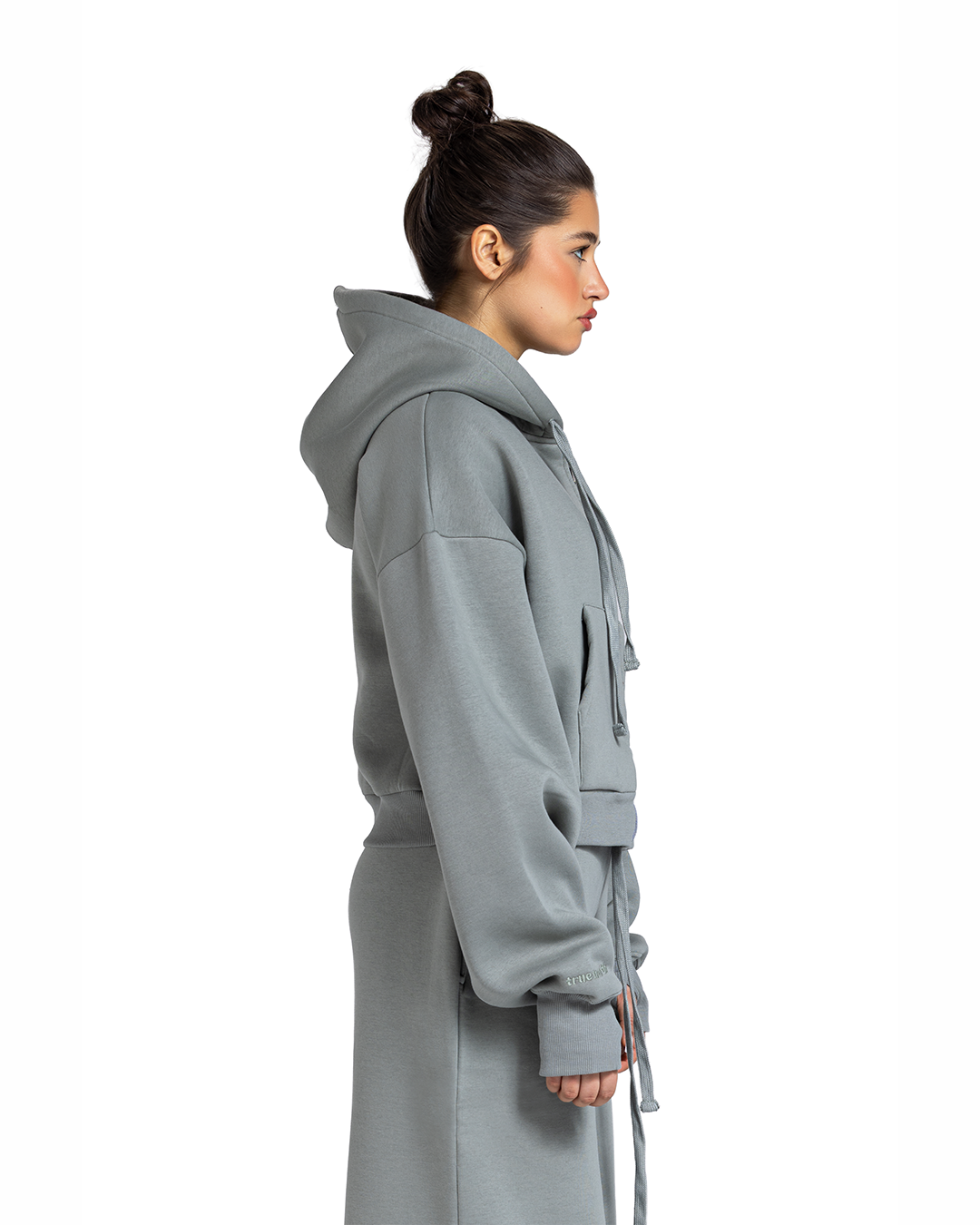 Women Cropped Zip-Up Jacket