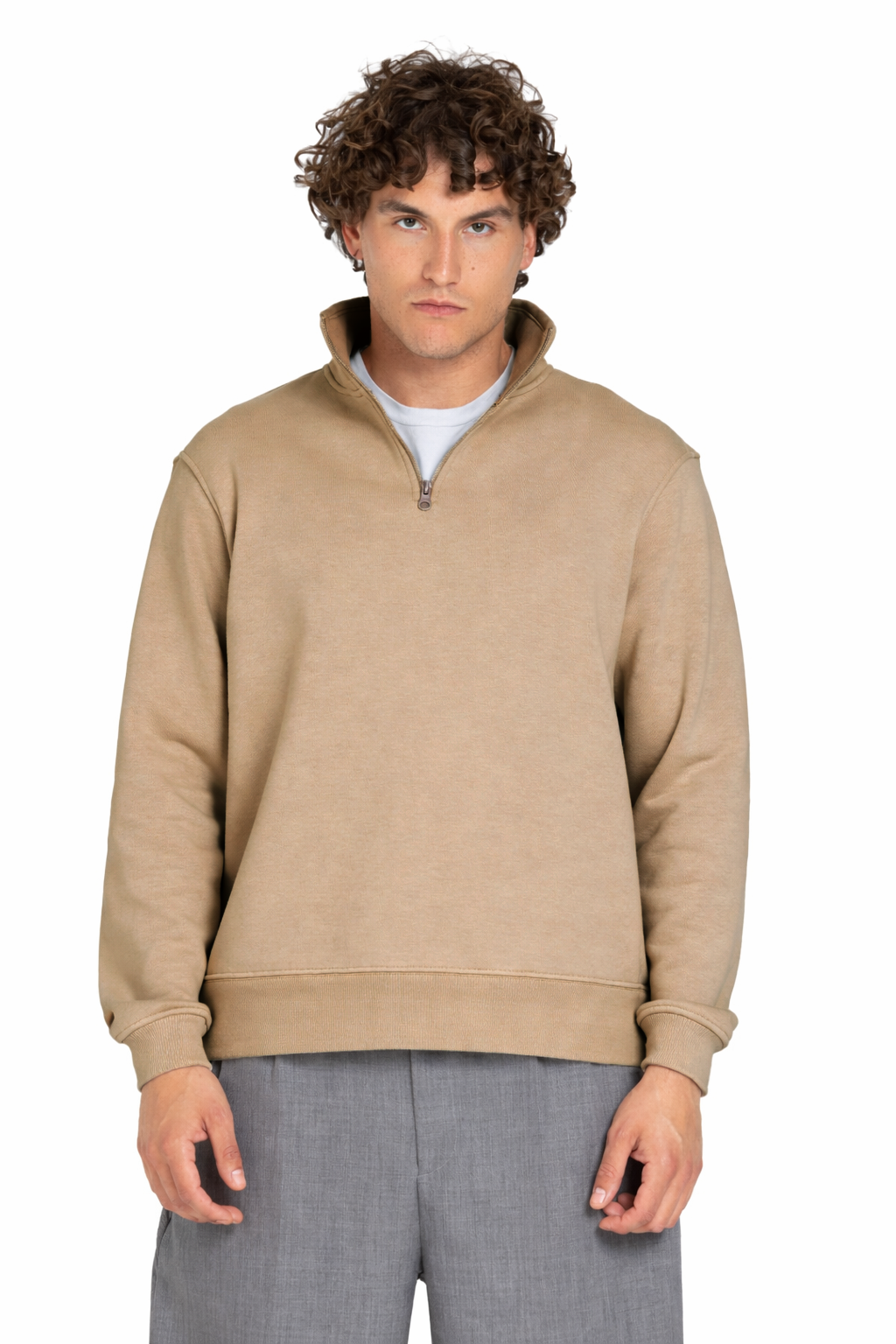 Unisex Quarter Zipper Sweatshirt