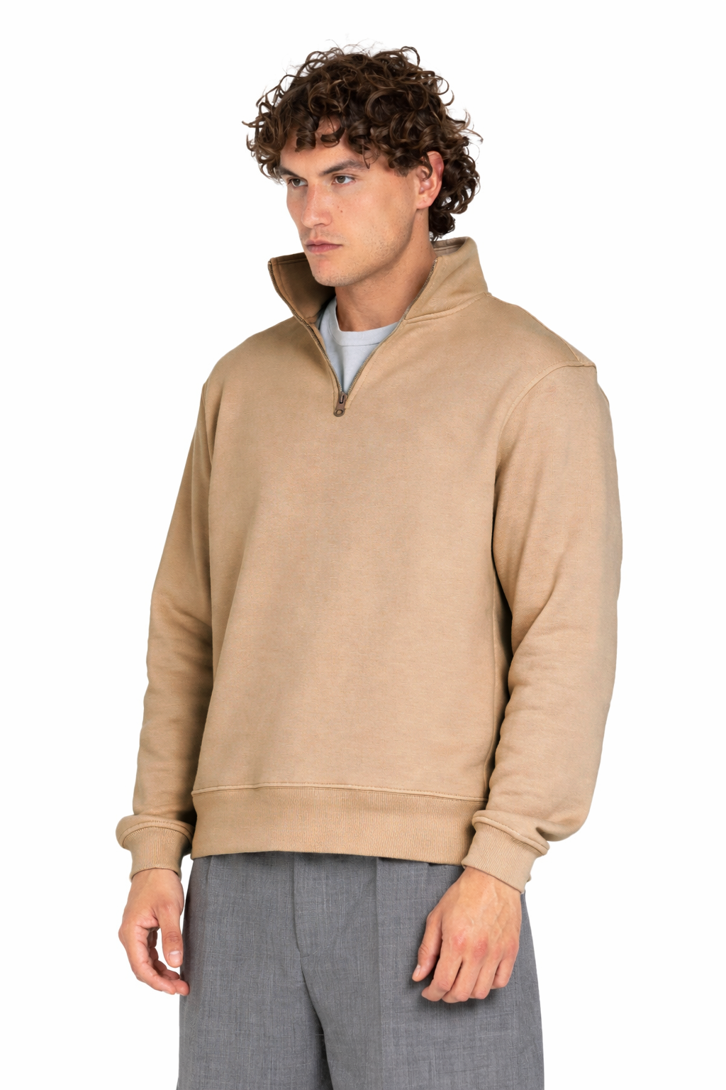 Unisex Quarter Zipper Sweatshirt