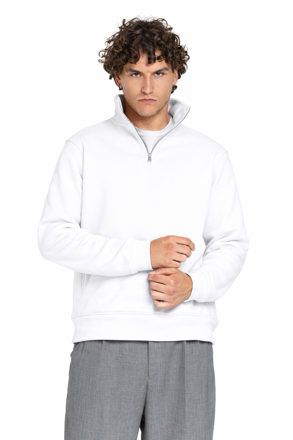 Unisex Quarter Zipper Sweatshirt