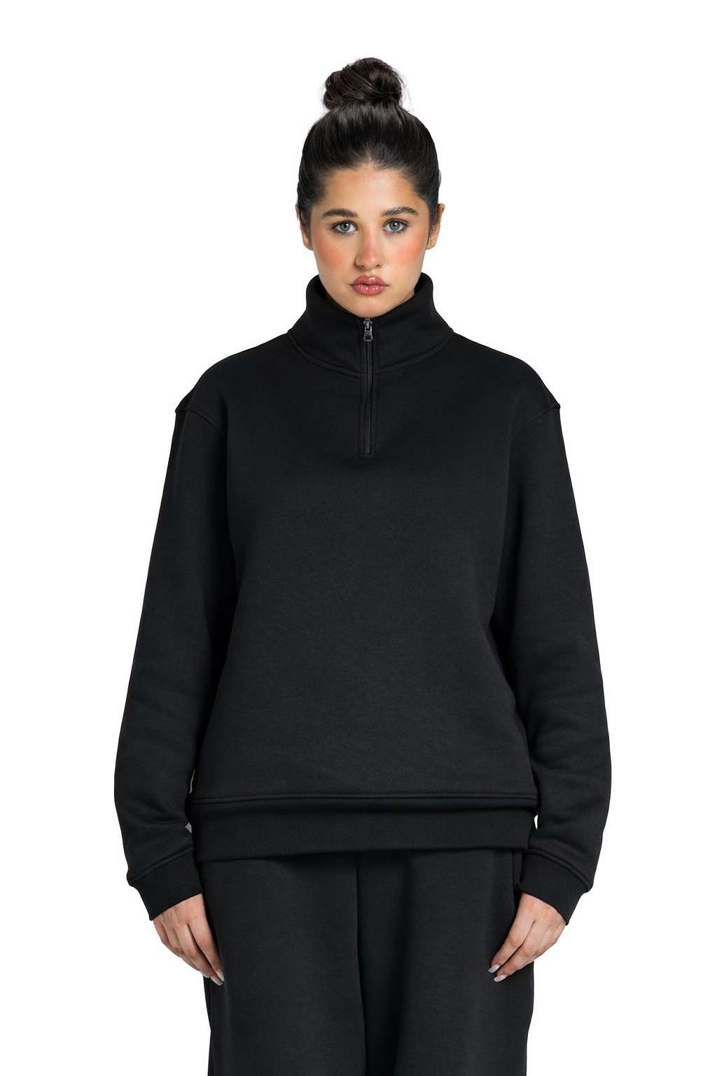 Unisex Quarter Zipper Sweatshirt
