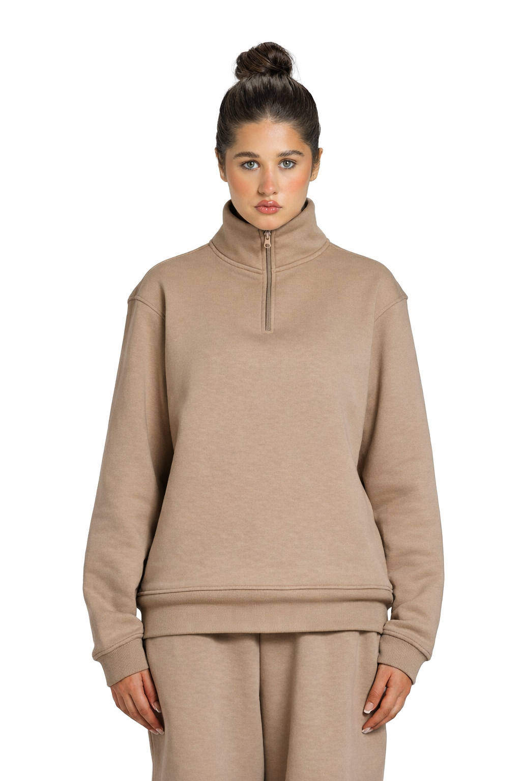 Unisex Quarter Zipper Sweatshirt
