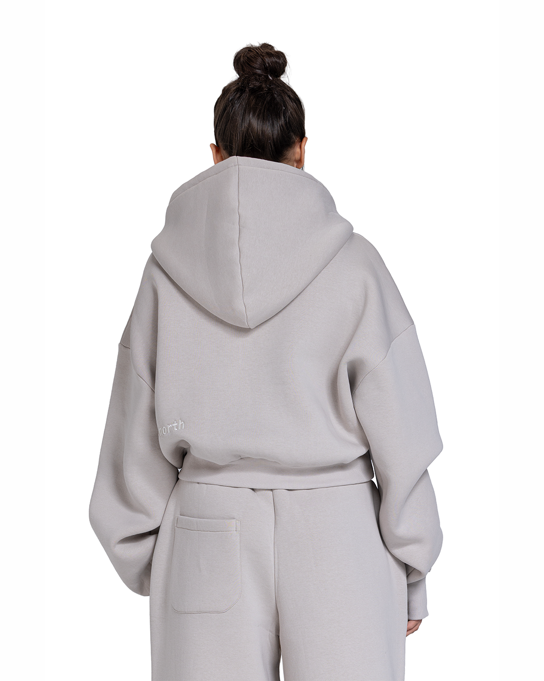 Women Cropped Zip-Up Jacket