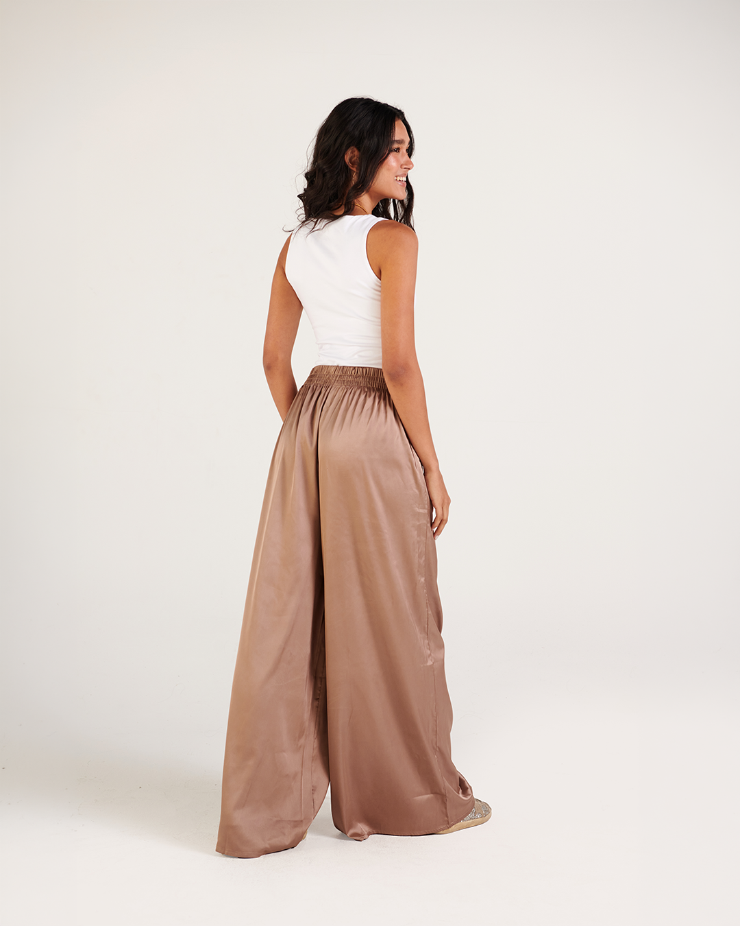 The Aurora Satin Pants