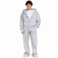 Men Oversized Zip-Up Set
