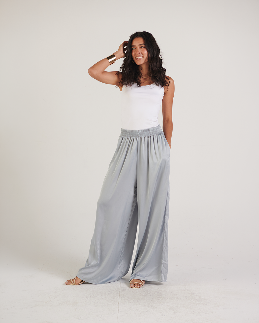 The Aurora Satin Pants
