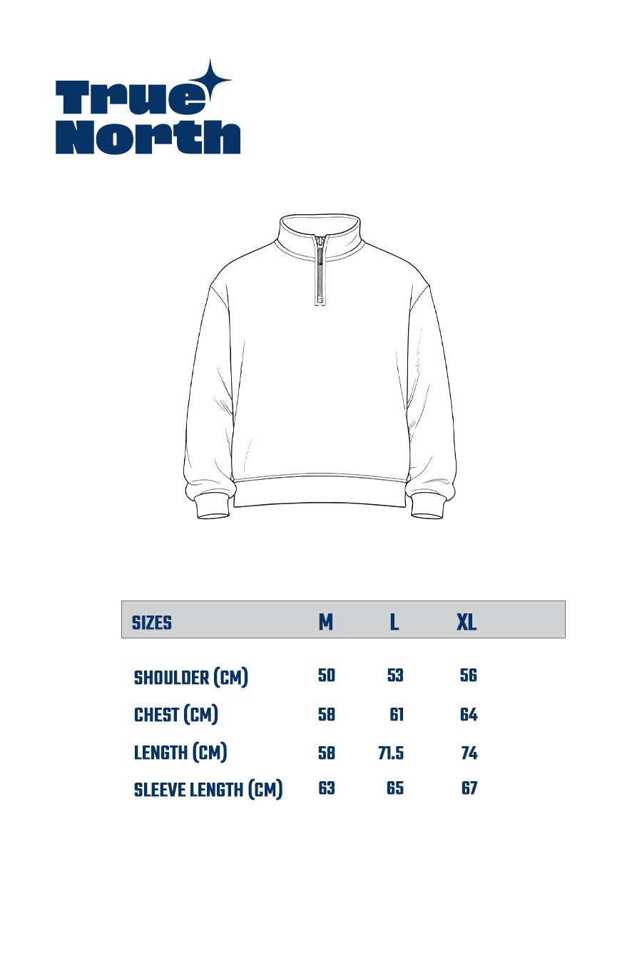 Unisex Quarter Zipper Sweatshirt