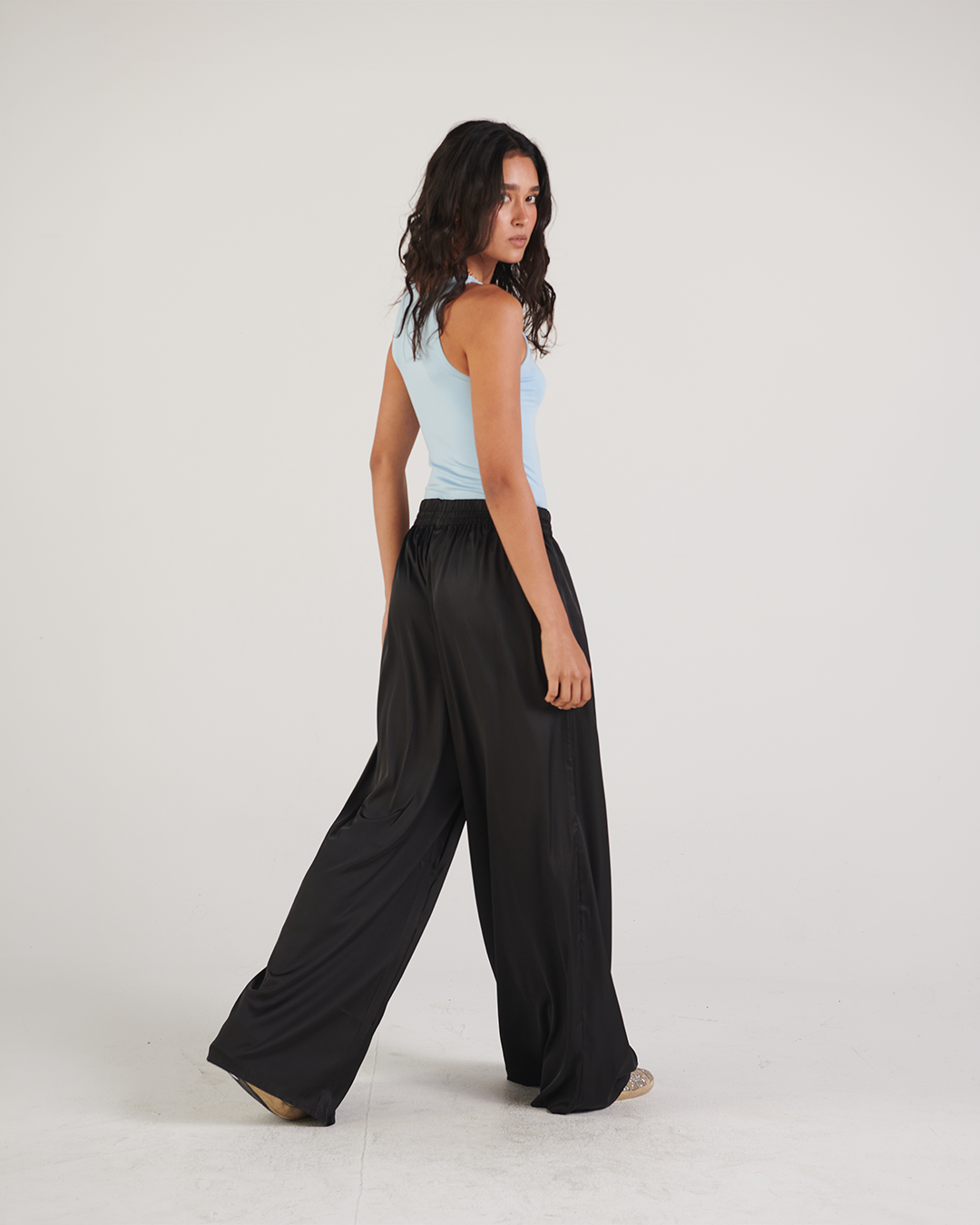The Aurora Satin Pants