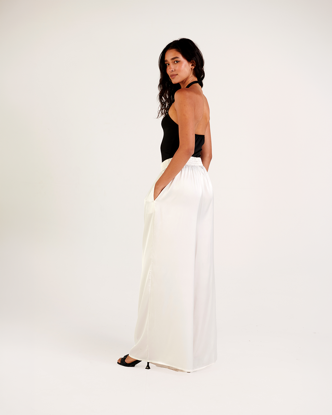 The Aurora Satin Pants
