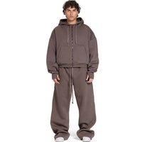 Men Oversized Zip-Up Set