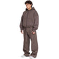Men Oversized Zip-Up Set