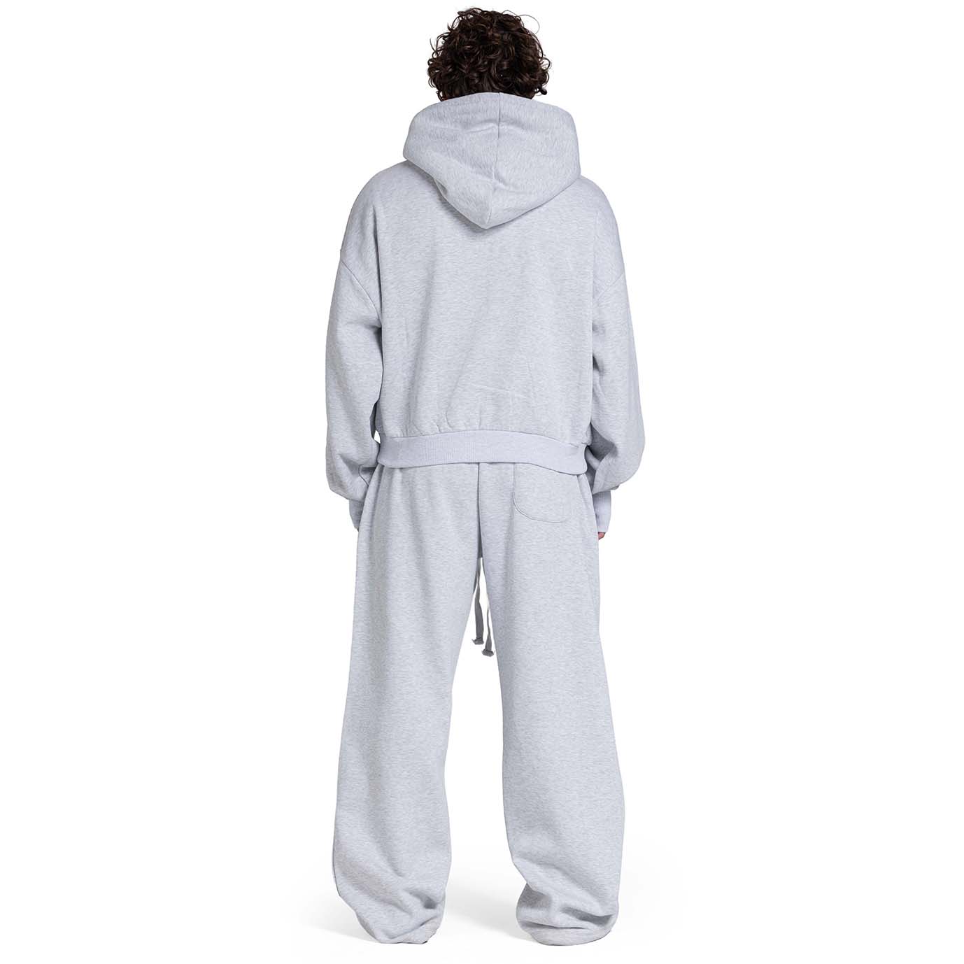 Men Oversized Zip-Up Set