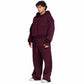 Men Oversized Zip-Up Set