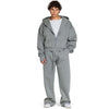 Men Oversized Zip-Up Set