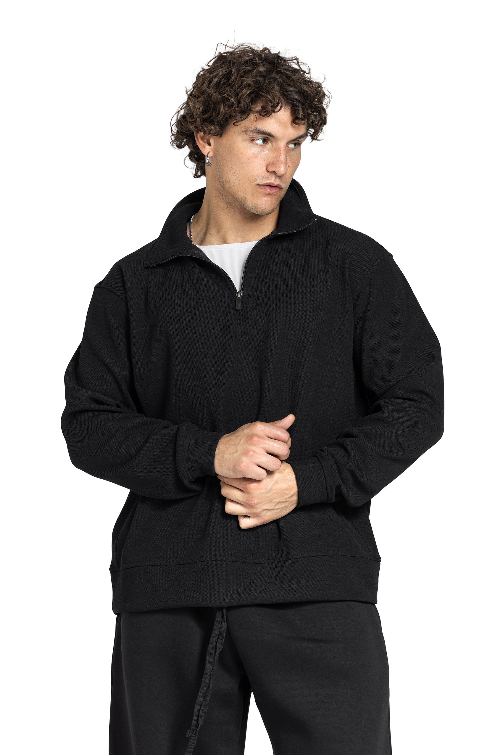 Unisex Quarter Zipper Sweatshirt
