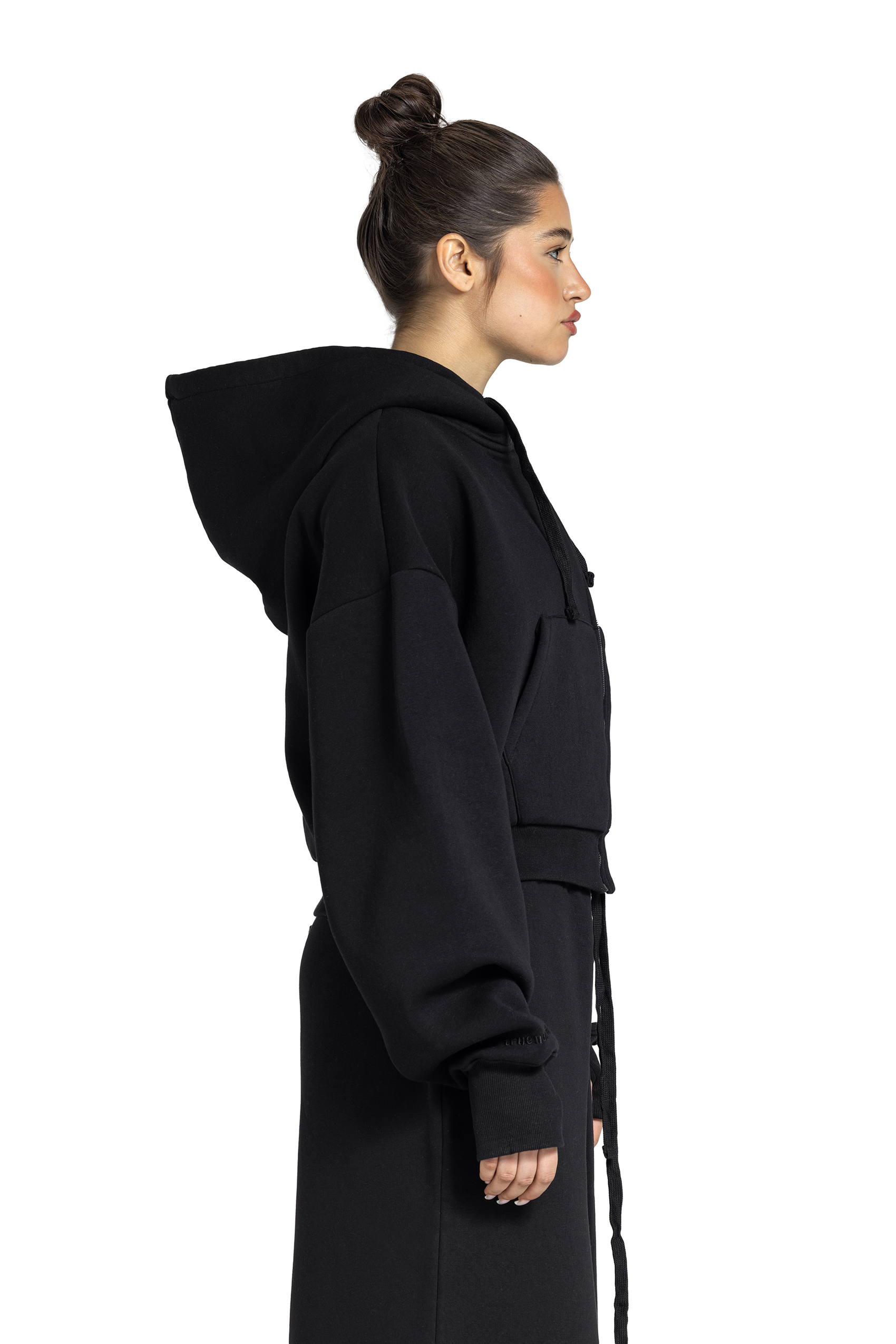 Women Cropped Zip-Up Jacket