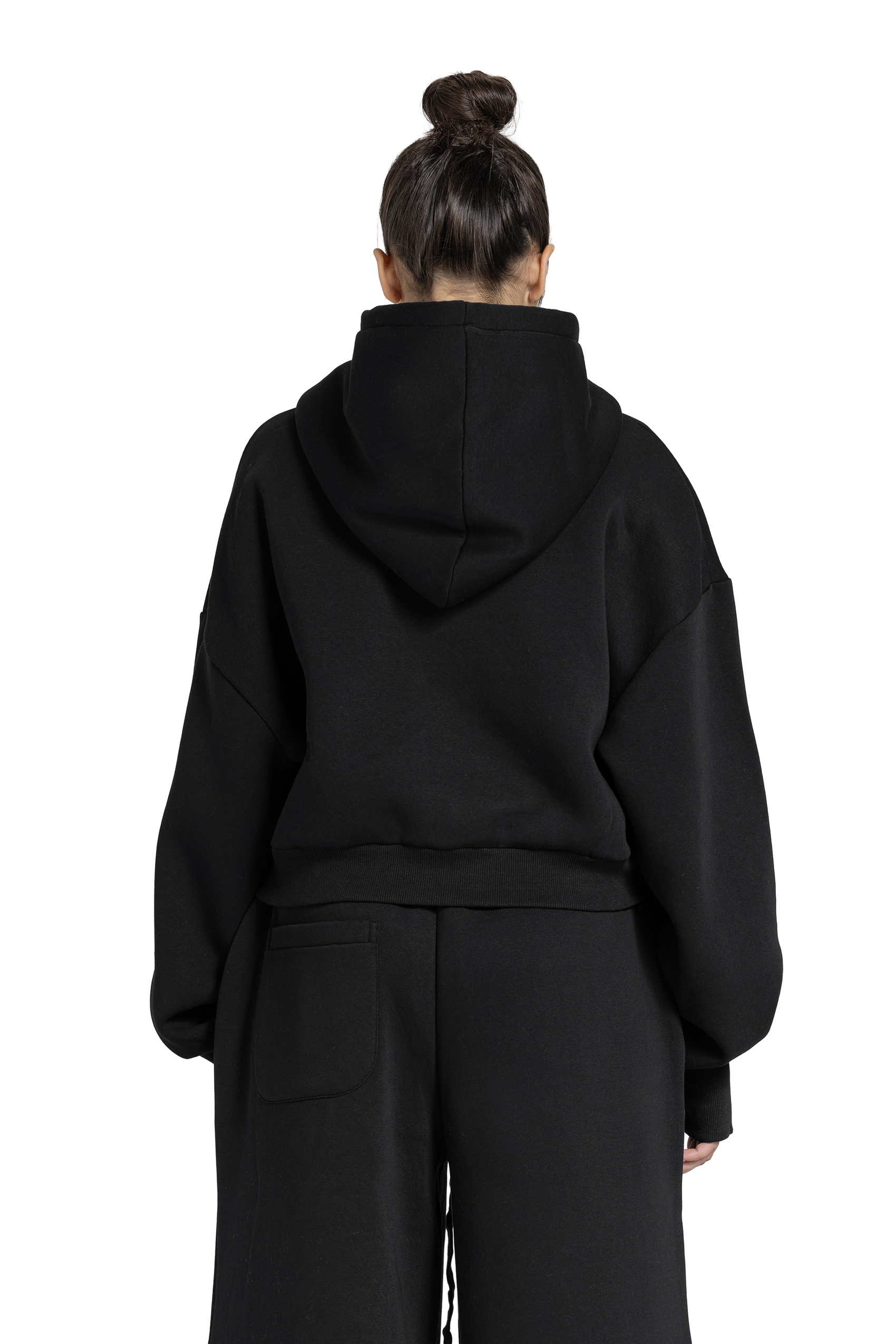 Women Cropped Zip-Up Jacket